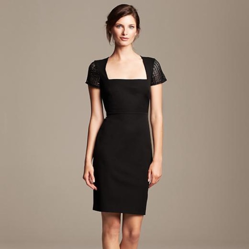 Roland Mouret for Banana Republic black dress
